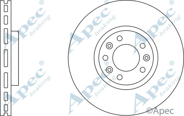 APEC BRAKING Тормозной диск DSK2864